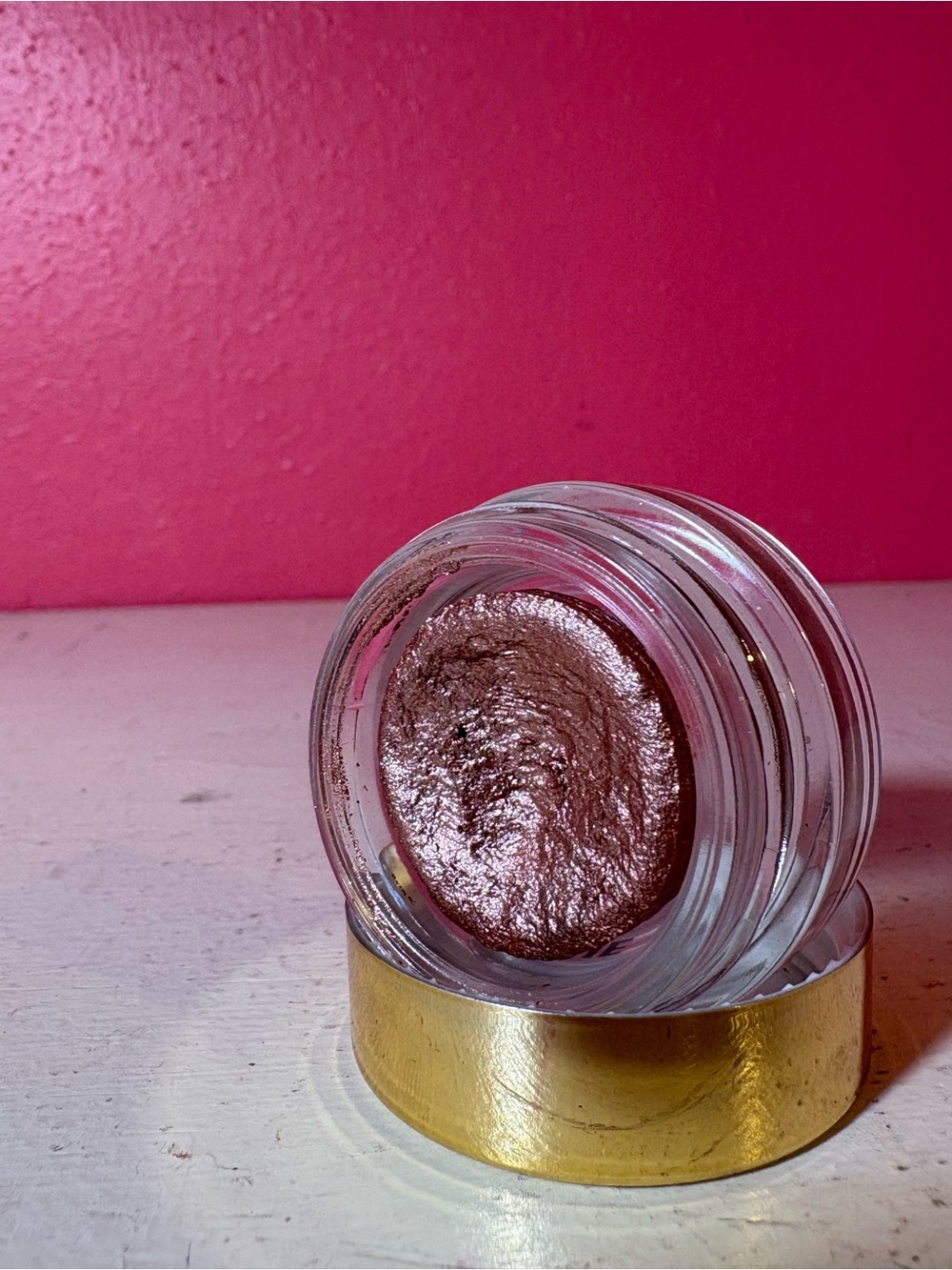 Kylie Cosmetics * Rose Gold Birthday Edition Crème Eyeshadow Jar EUC Rare Jenner